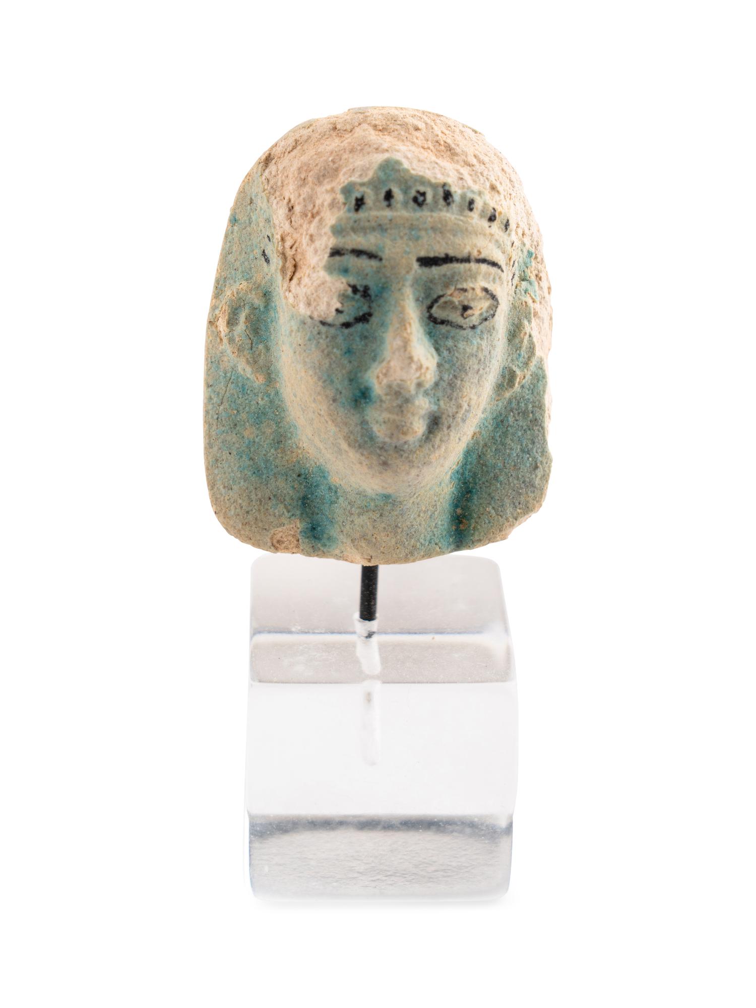 An Egyptian Faience Bust of a Female