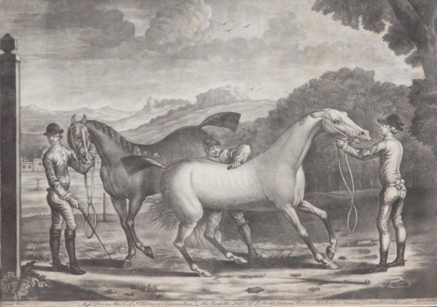 James SEYMOUR, after - Thomas BURFORD, engraver Image 10 1/4 x 14 1/4 inches. — The Setting Dog and Partridges