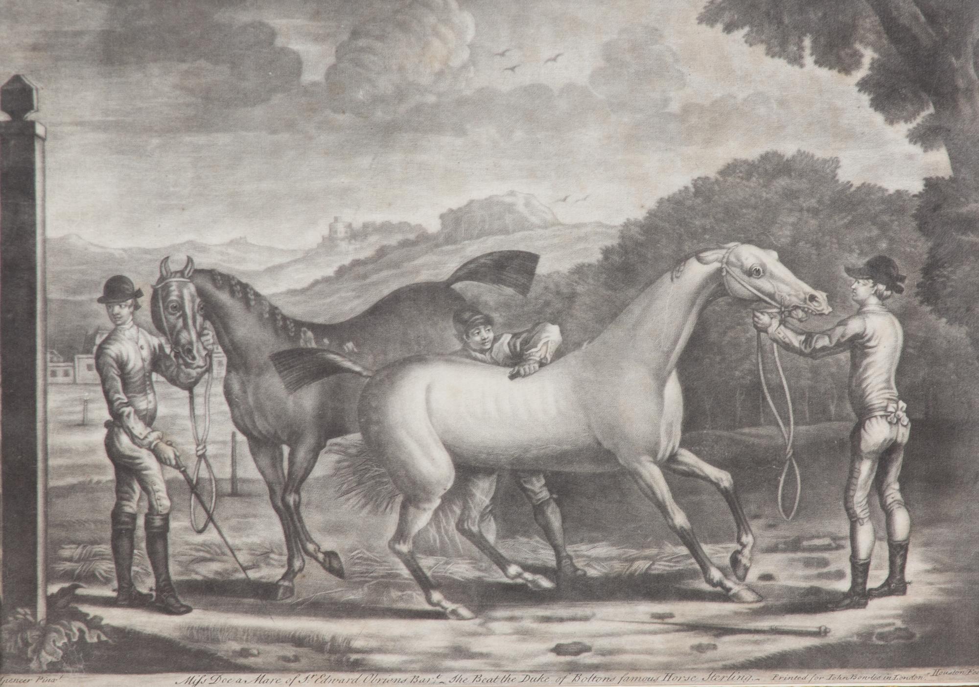 James SEYMOUR, after - Thomas BURFORD, engraver Image 10 1/4 x 14 1/4 inches. — The Setting Dog and Partridges