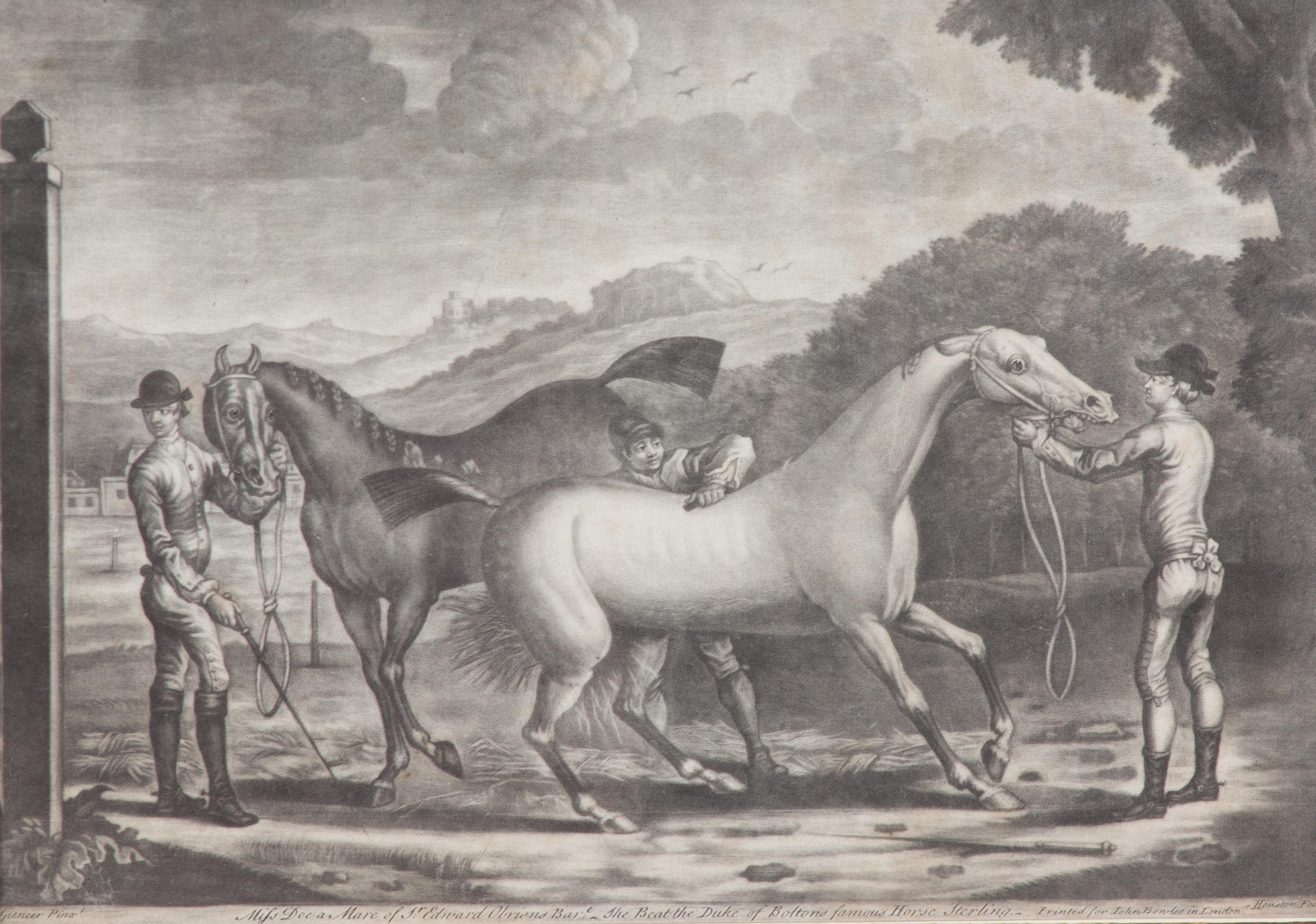 James SEYMOUR, after - Thomas BURFORD, engraver Image 10 1/4 x 14 1/4 inches. — The Setting Dog and Partridges