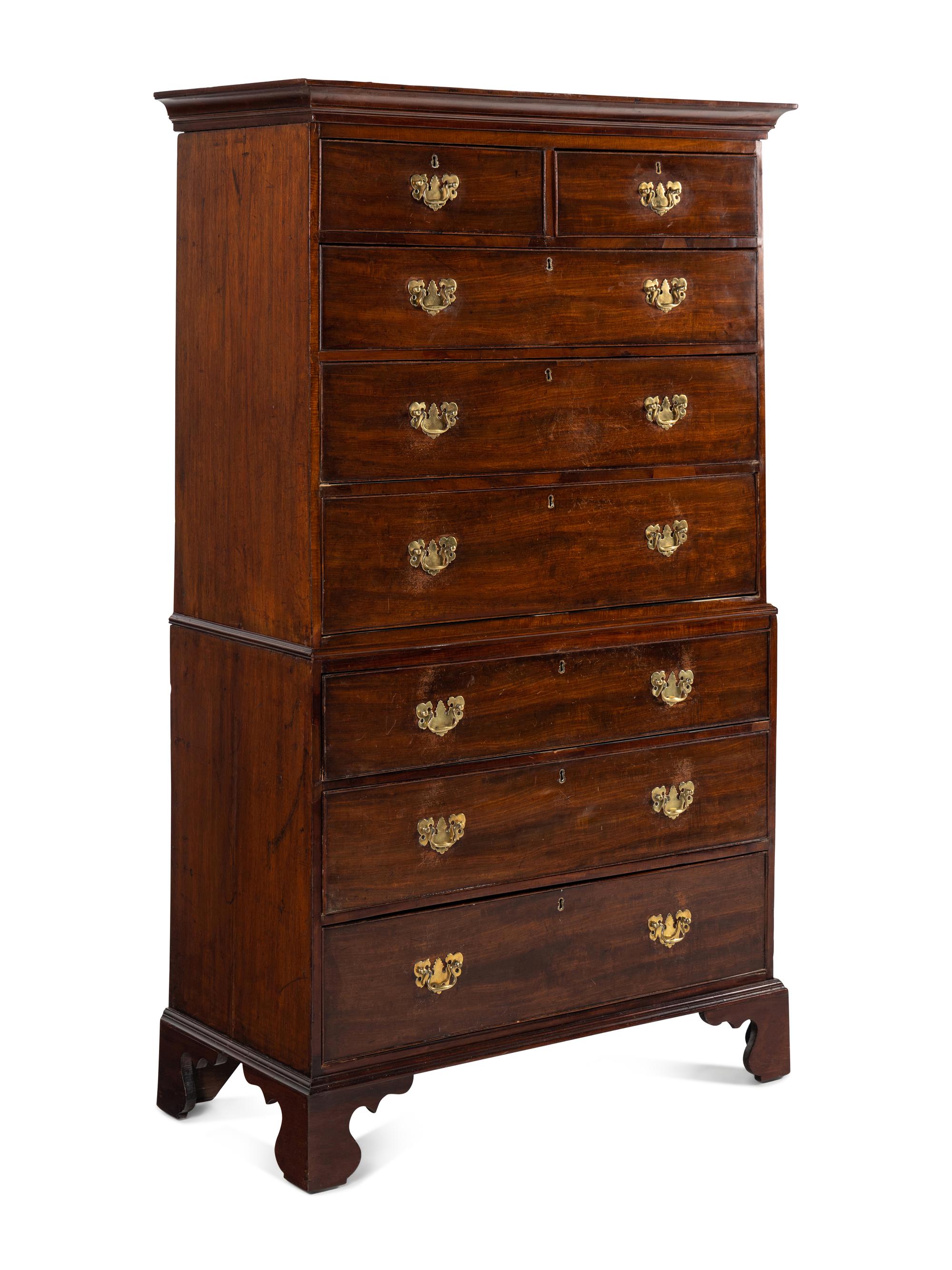 A George III Mahogany Chest-on-Chest