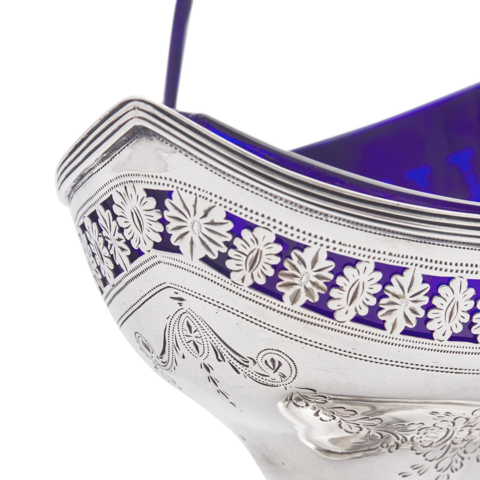 A George III Pierced Silver Sugar Basket