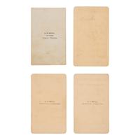 [Native-Americana] Hull, A.C. Group of 4 CDVs of Pawnee and Omaha Indians, Fremont, Nebraska