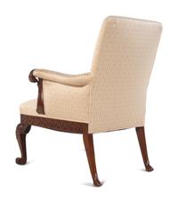 A George III Carved Mahogany Armchair
