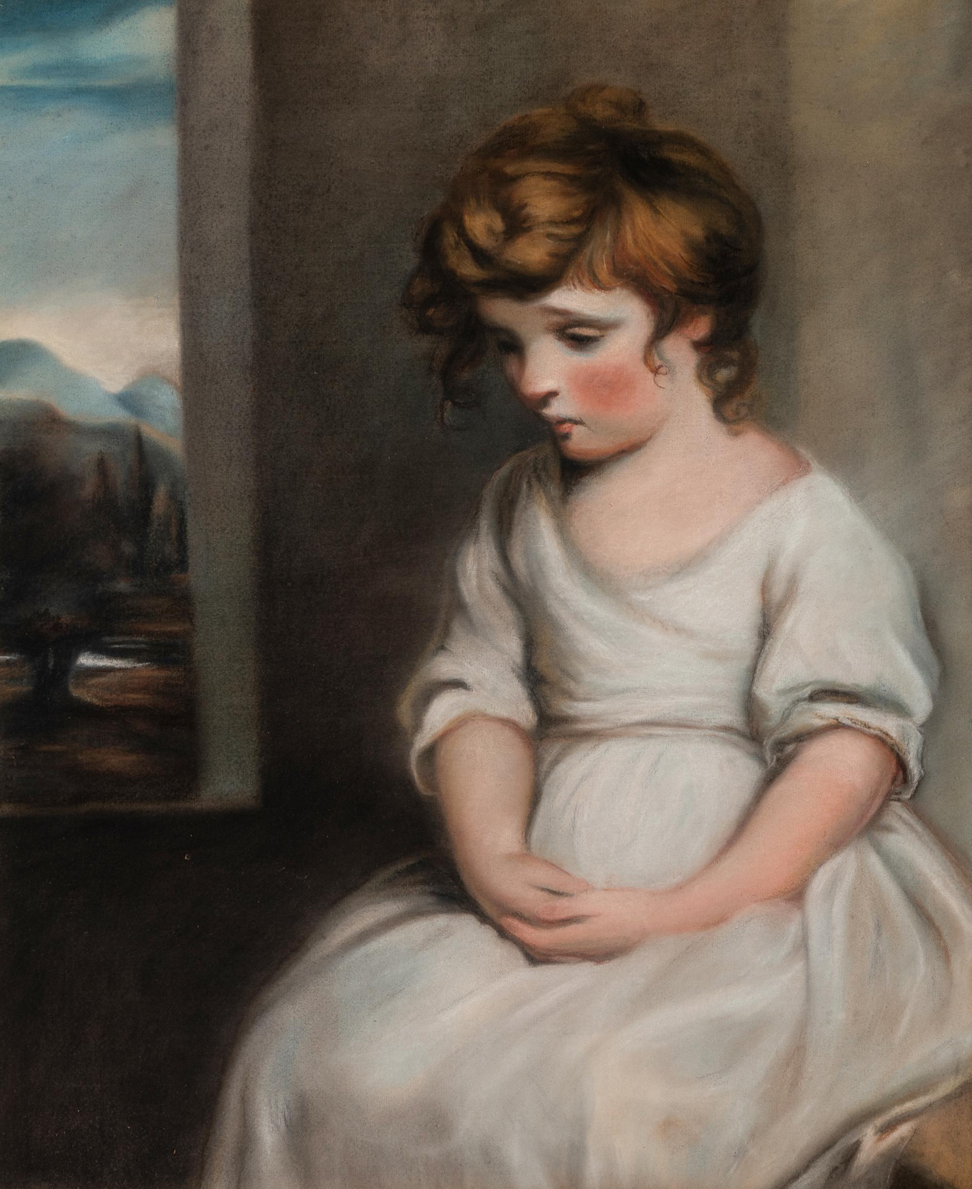 A Seated Girl in Profile