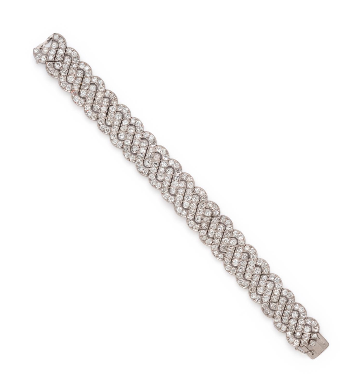 ART DECO, DIAMOND BRACELET
