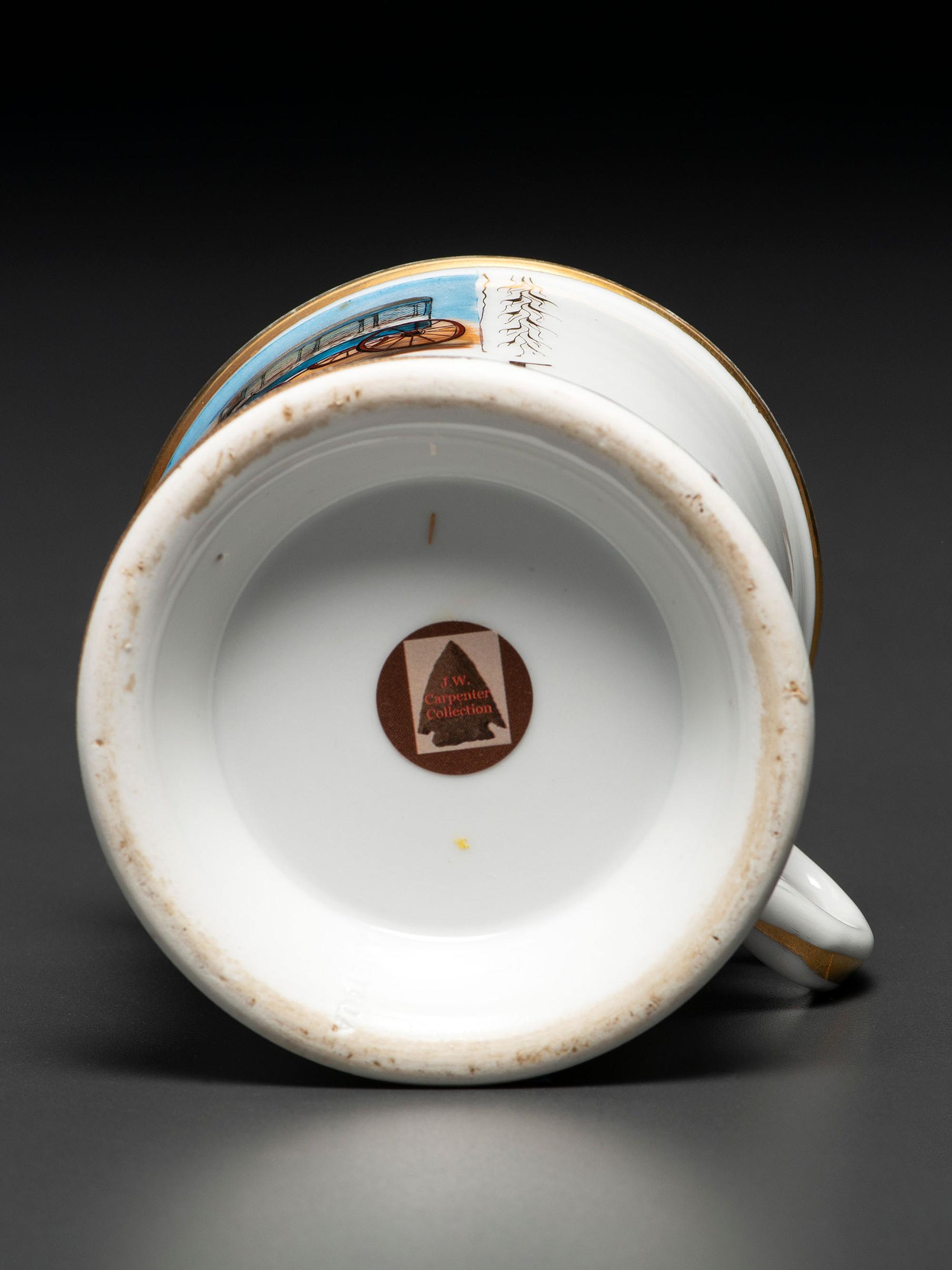A Mailman's Porcelain Occupational Shaving Mug