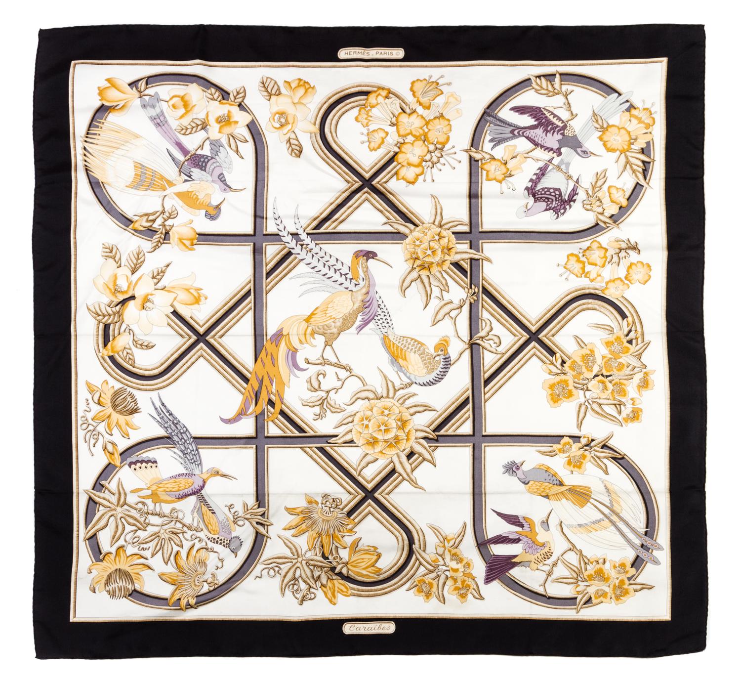 An Hermes Silk Scarf, 35 x 35 inches.