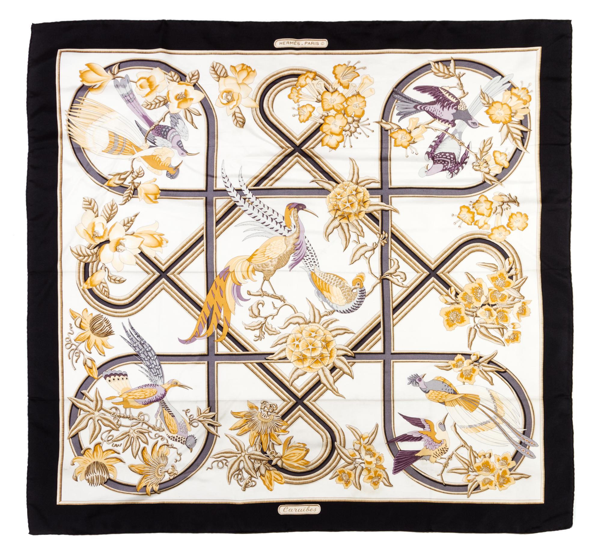 An Hermes Silk Scarf, 35 x 35 inches.