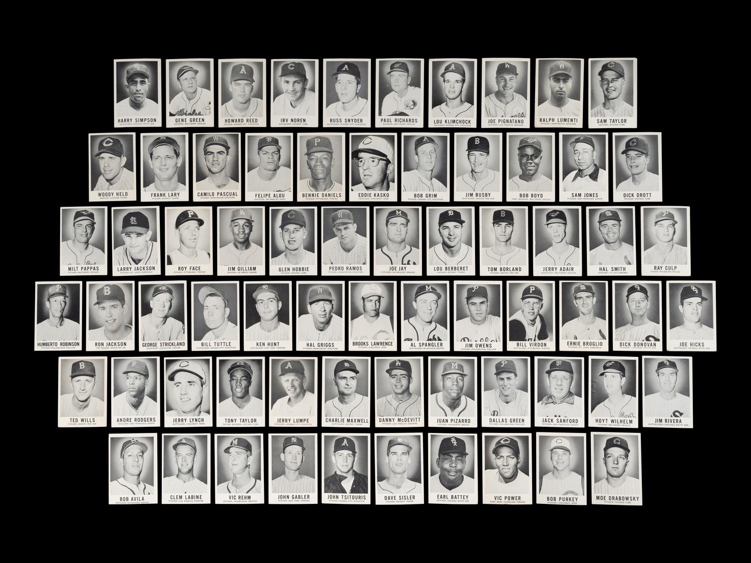 A Group of 68 Assorted 1960 Leaf Baseball Cards,