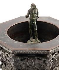 An Italian Grand Tour Bronze and Marble Model of the Palazzo Ducale Fountain