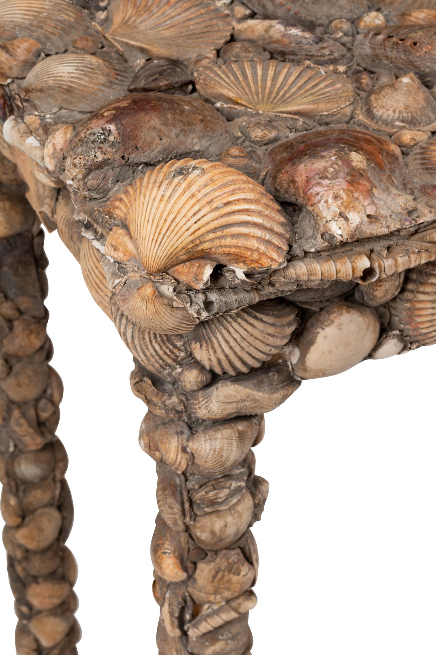 A Shell-Encrusted Grotto Table
