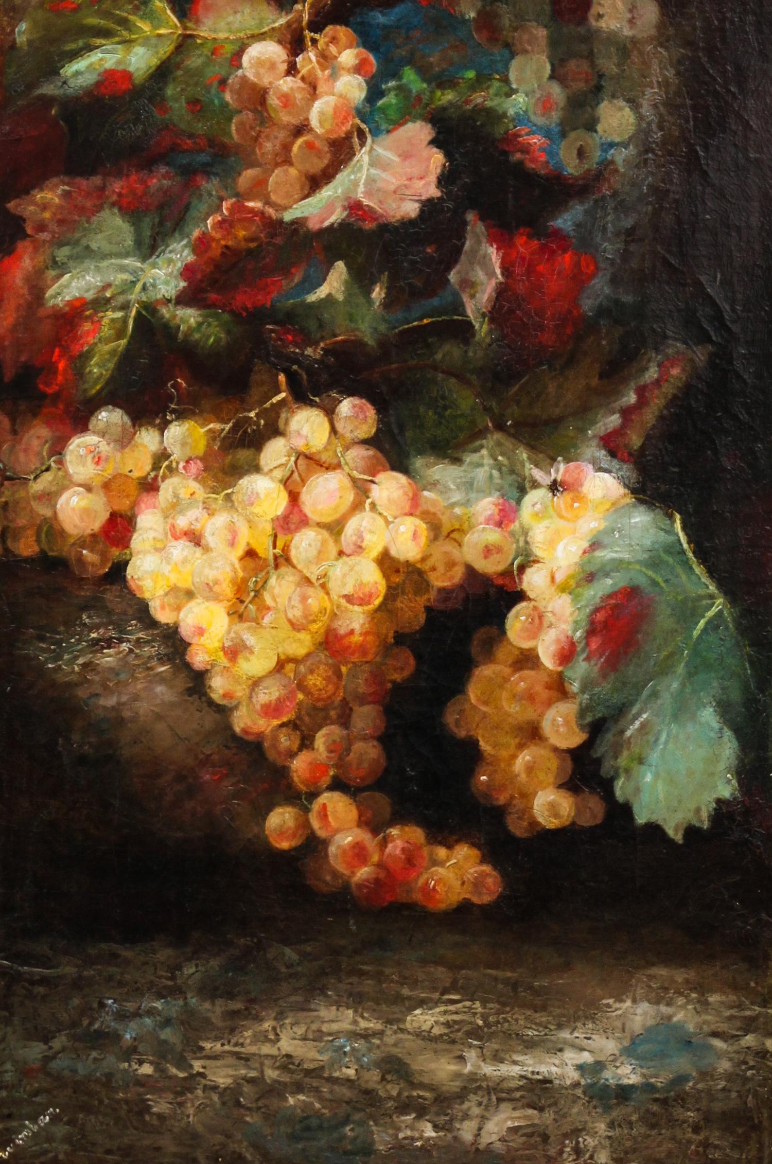 Artist Unknown, (19TH/20TH CENTURY), Still Life with Grapes, together with another grape still life