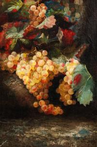 Artist Unknown, (19TH/20TH CENTURY), Still Life with Grapes, together with another grape still life