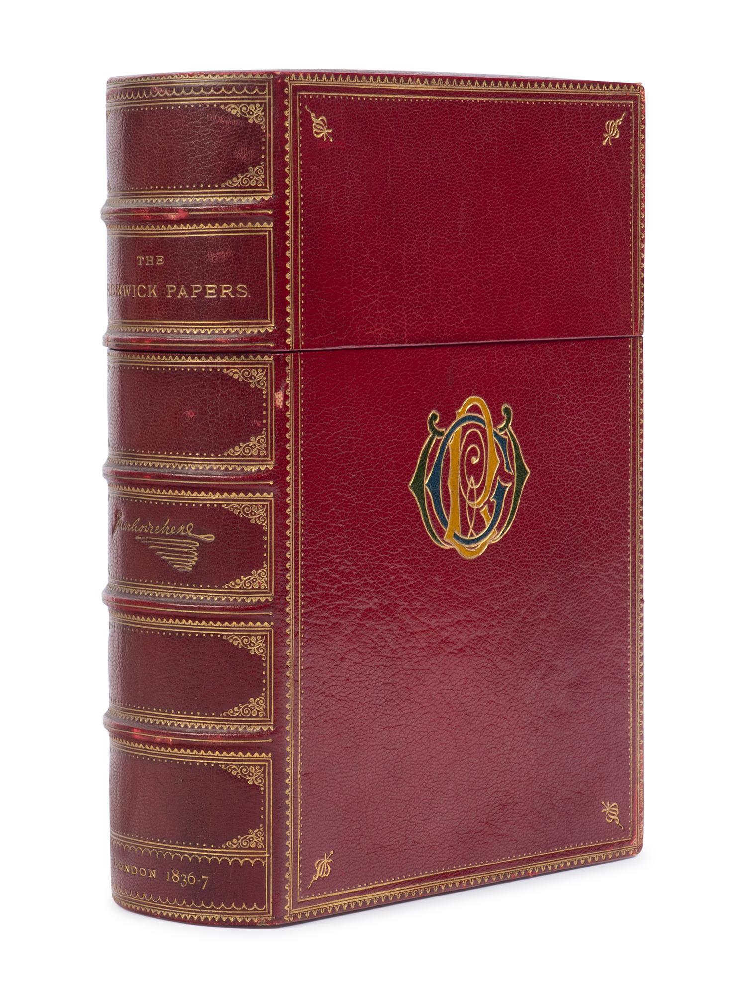 DICKENS, Charles (1812-1870). The Posthumous Papers of the Pickwick Club . London: Chapman and Hall, April 1836 - November 1837.