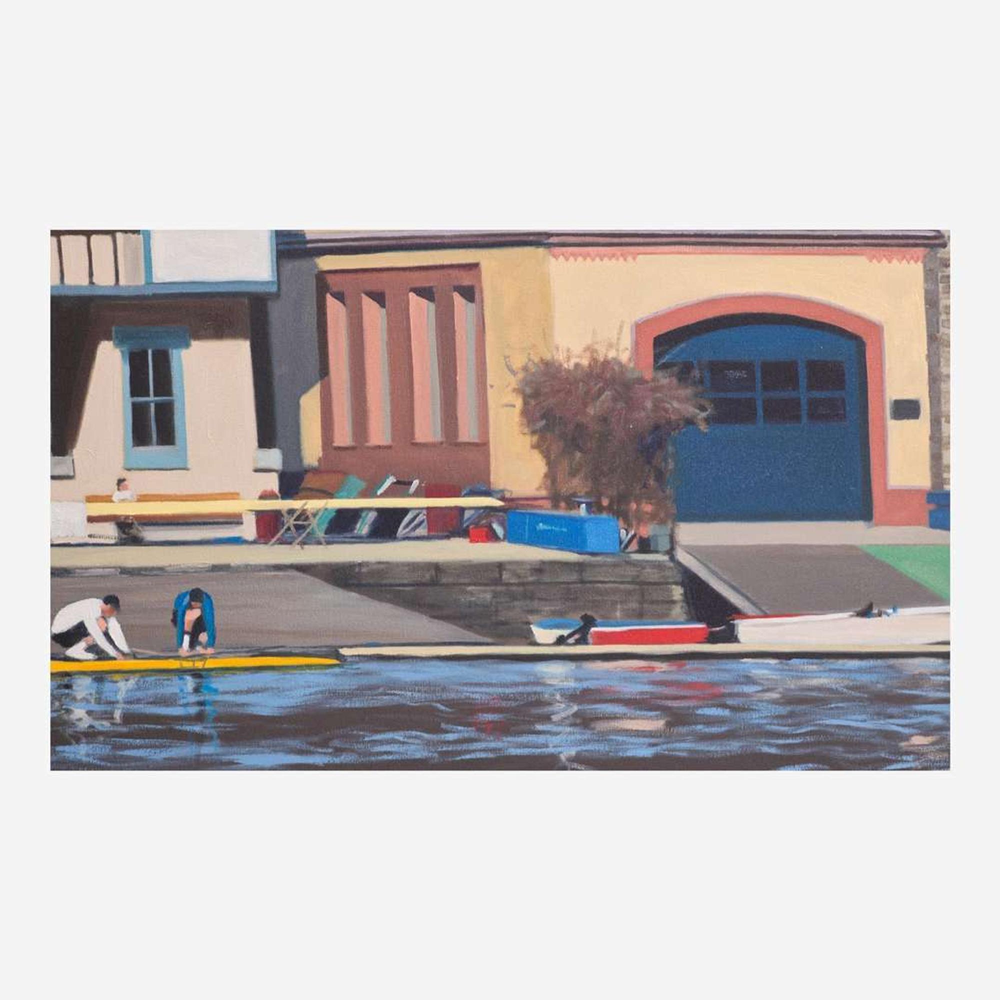 Joseph Sweeney (American, b. 1950) Early Spring Rowing