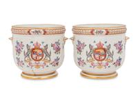 A Pair of Samson Porcelain Cache Pots