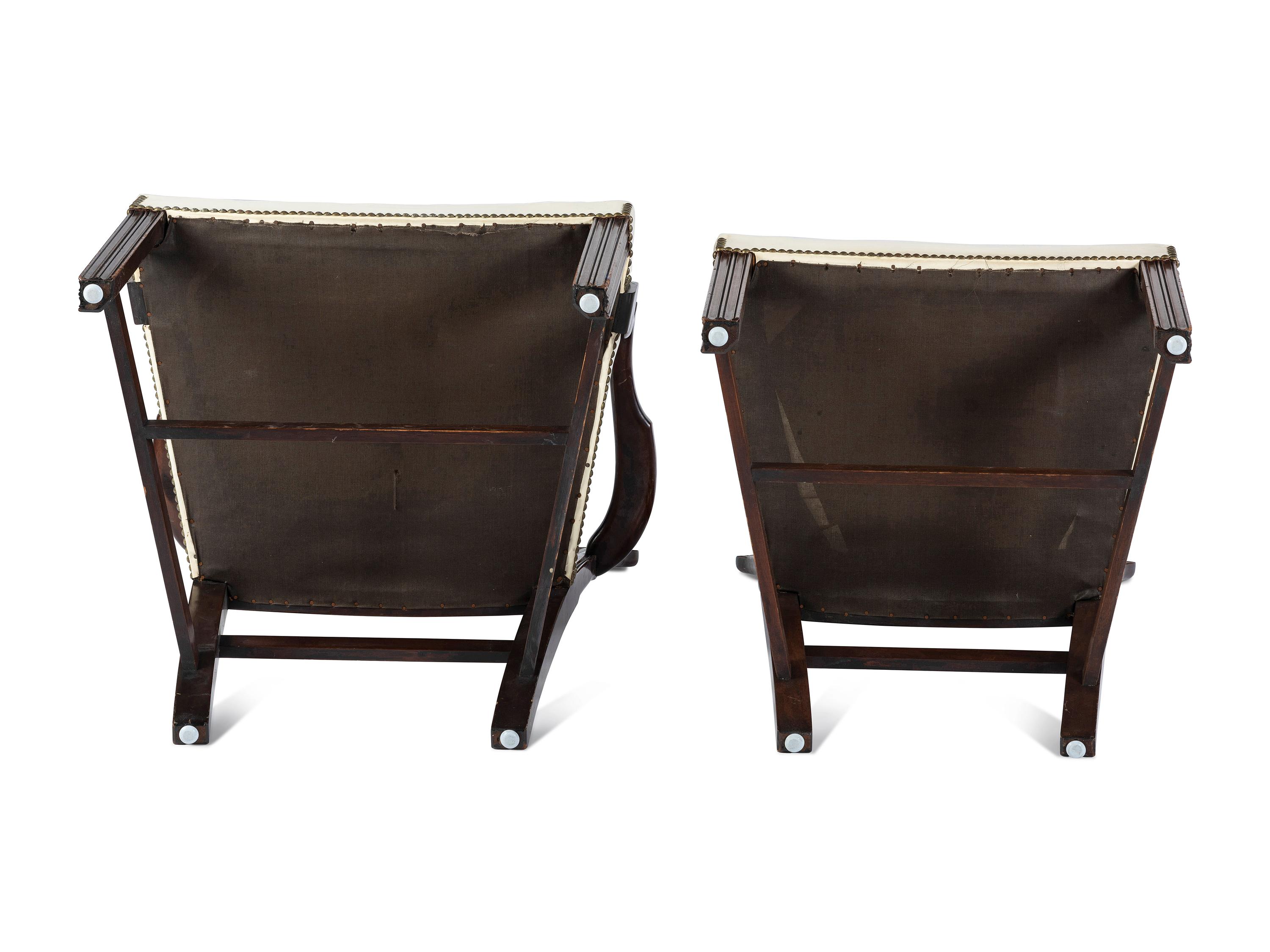 A Set of Six Chippendale Style Carved Mahogany Dining Chairs