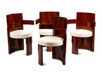 A Set of Four Modernist Armchairs