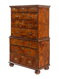 A George II Walnut Chest-on-Chest