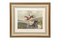 Chances of the Steeple Chase, 1826 (a set of eight)