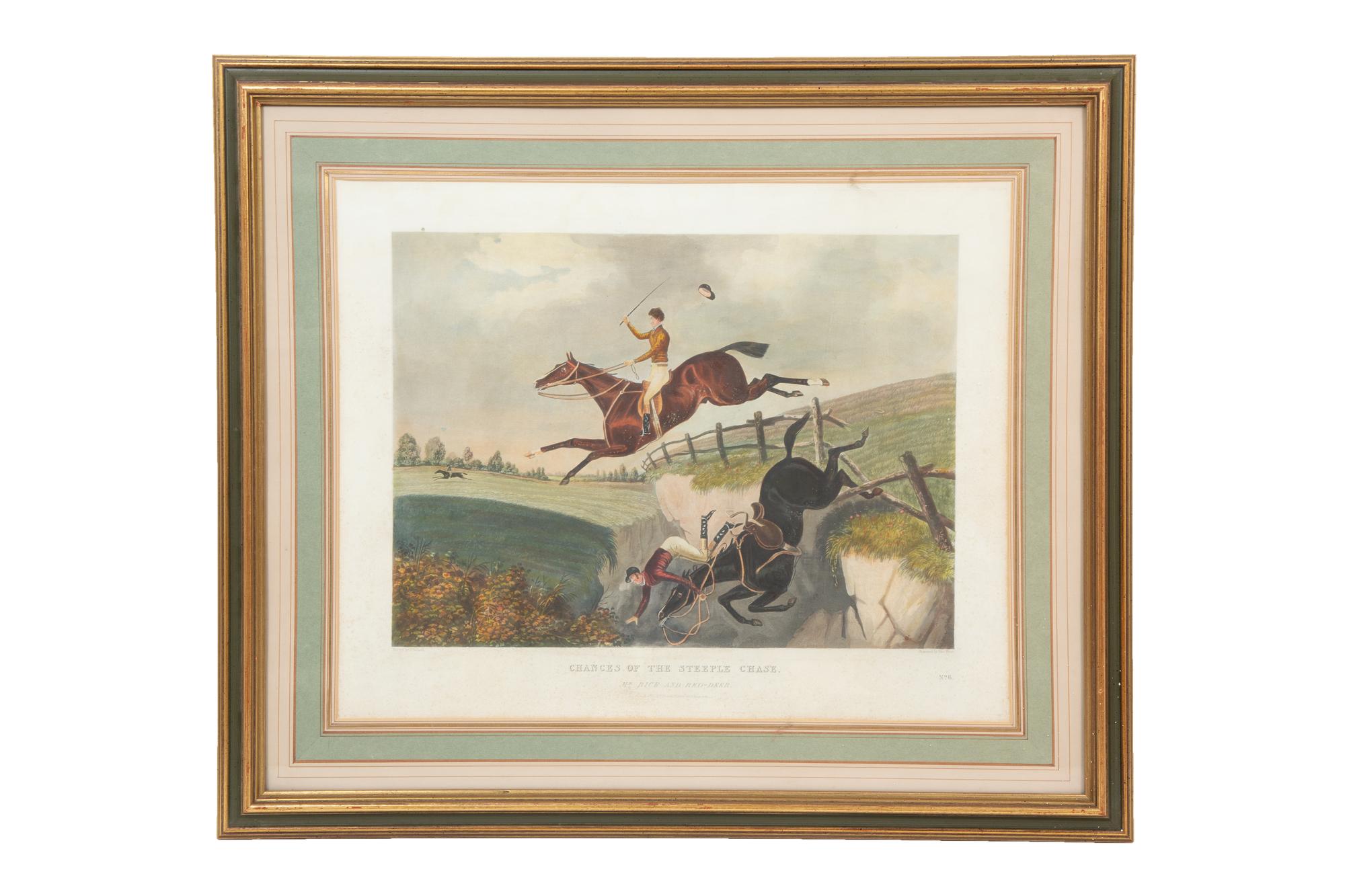 Chances of the Steeple Chase, 1826 (a set of eight)