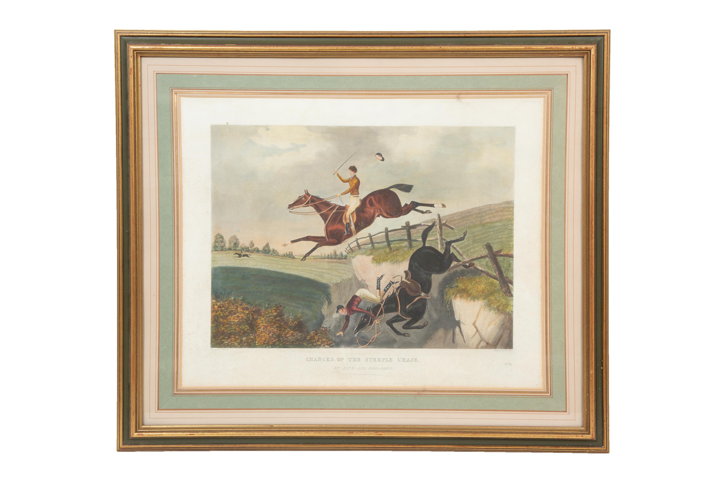 Chances of the Steeple Chase, 1826 (a set of eight)