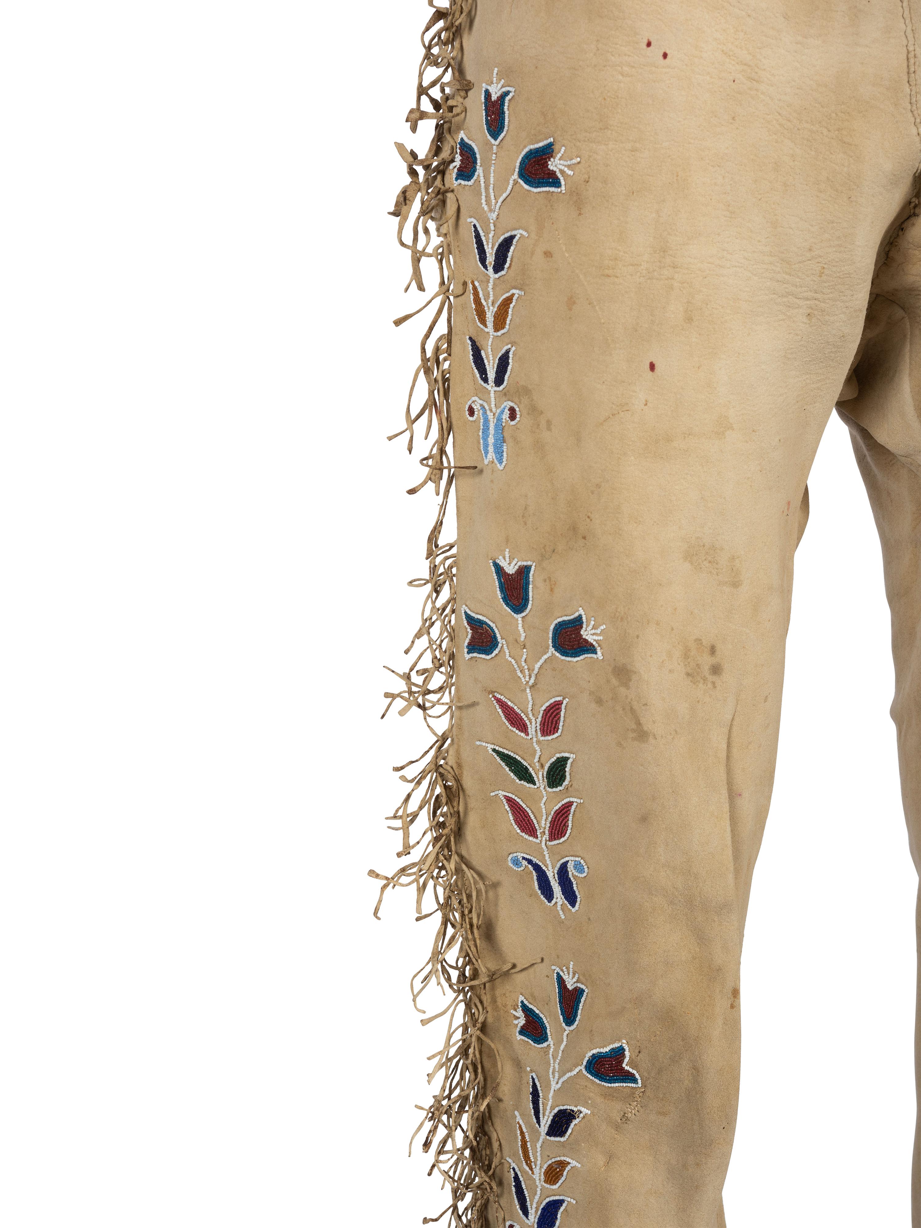 Apsáalooke [Crow] Beaded Hide Trousers