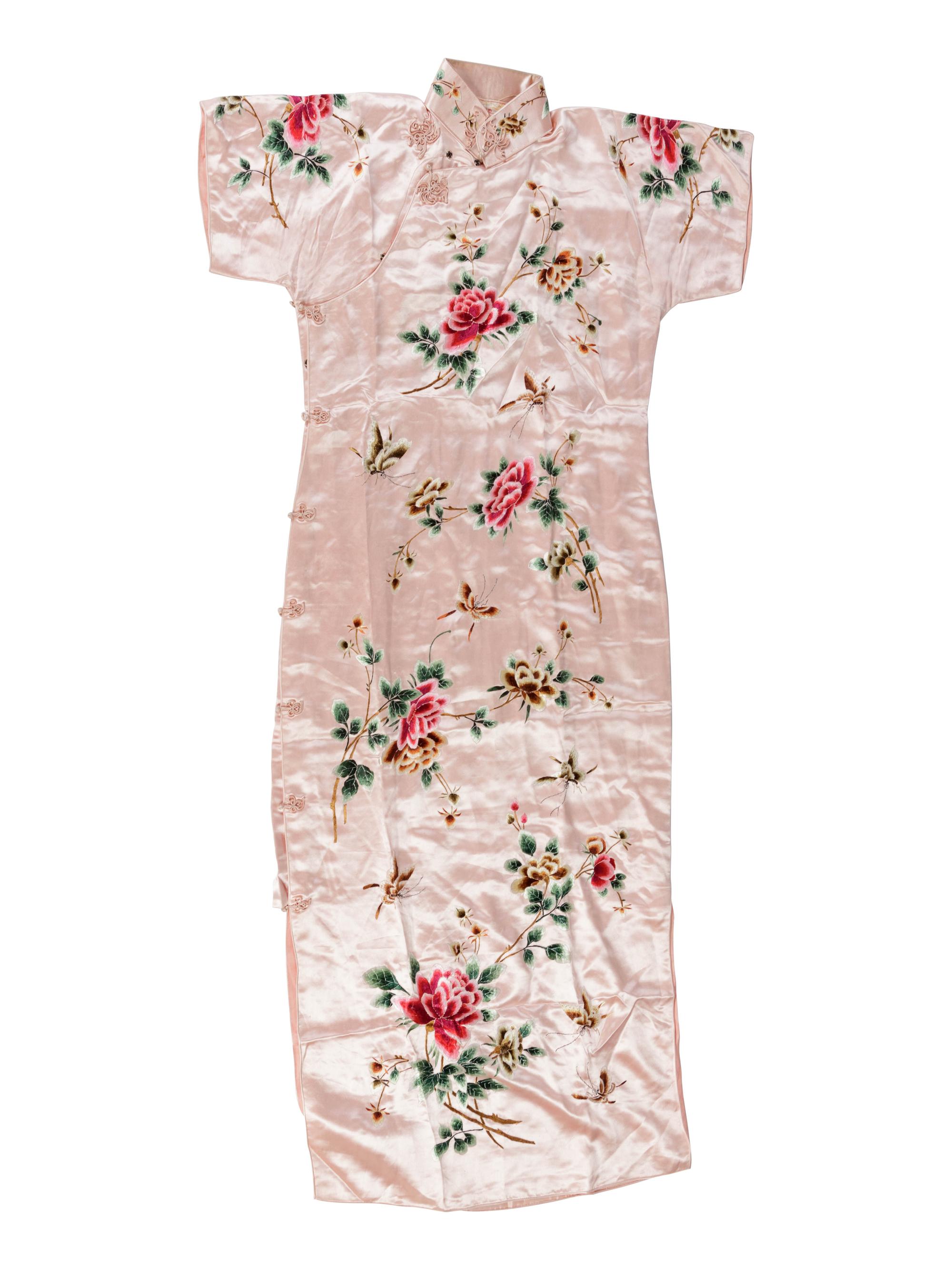 Five Chinese Silk Lady's Cheongsams, Qipao