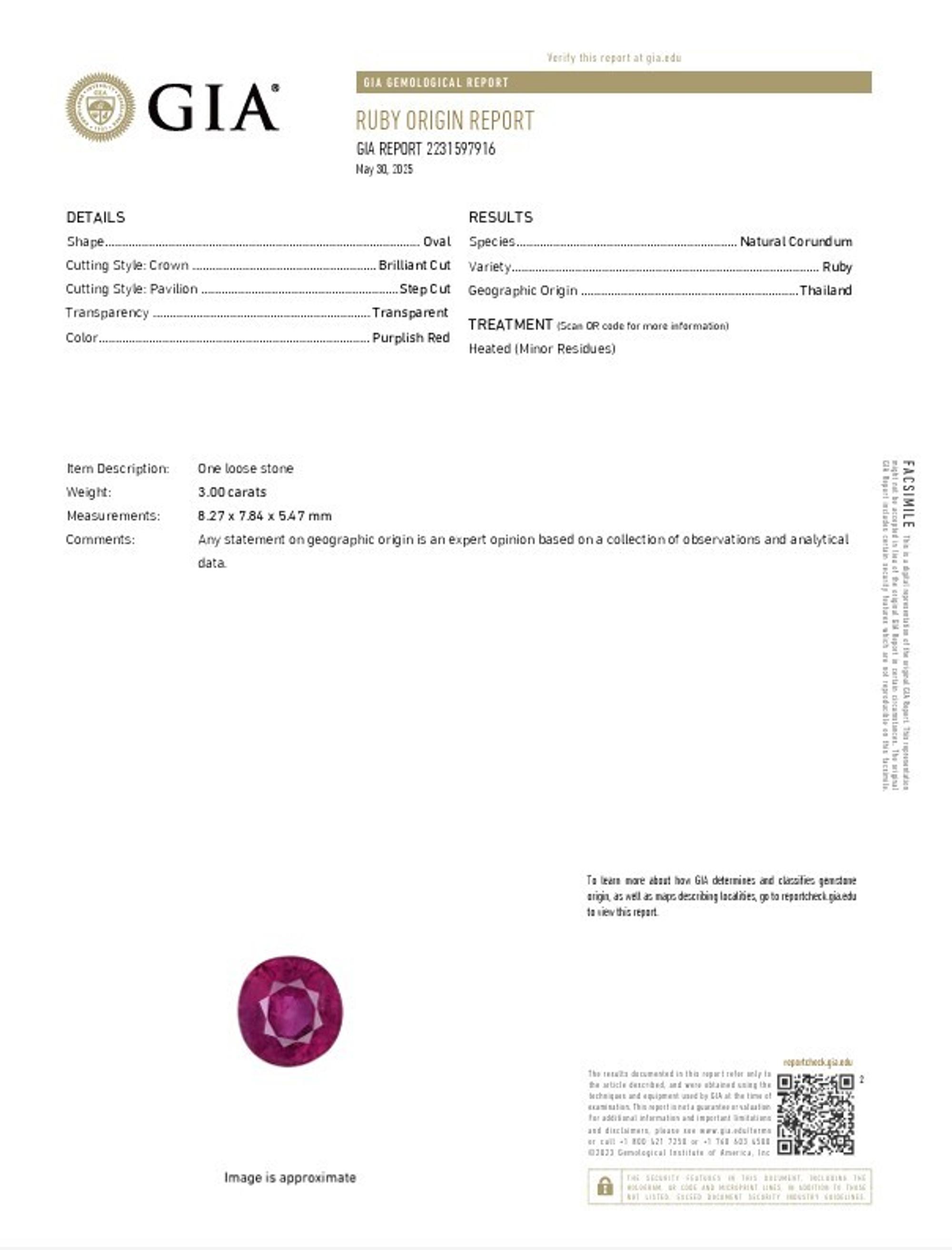 3.00 CARAT RUBY