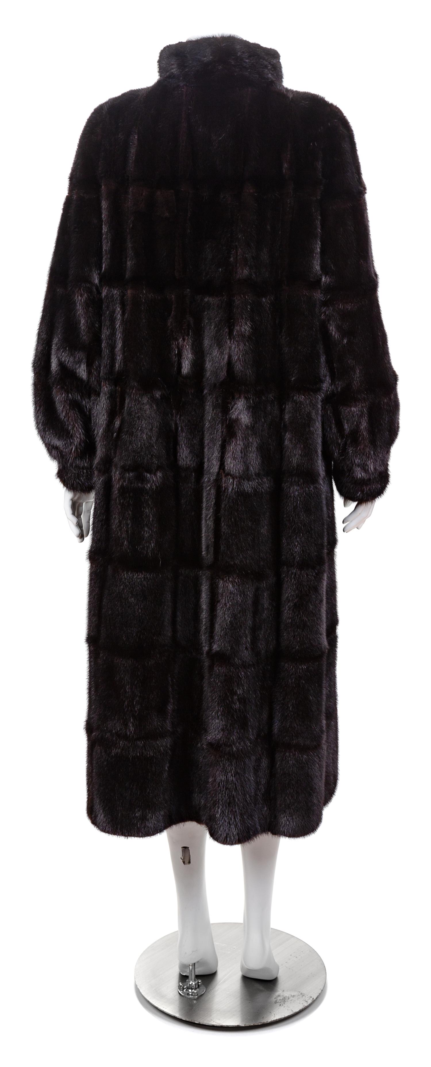 A Ranch Mink Quilted Coat, No size.