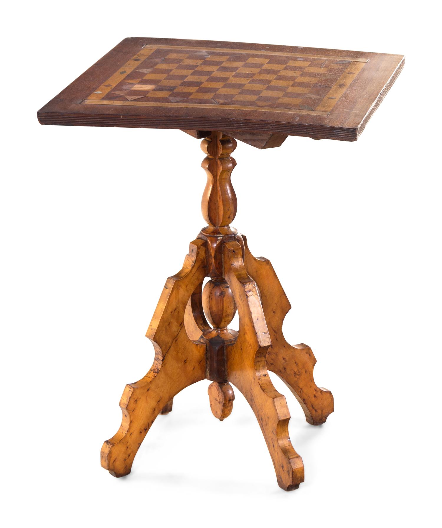 A Victorian Marquetry Game Table