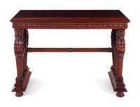 A Renaissance Revival Style Walnut Side Table