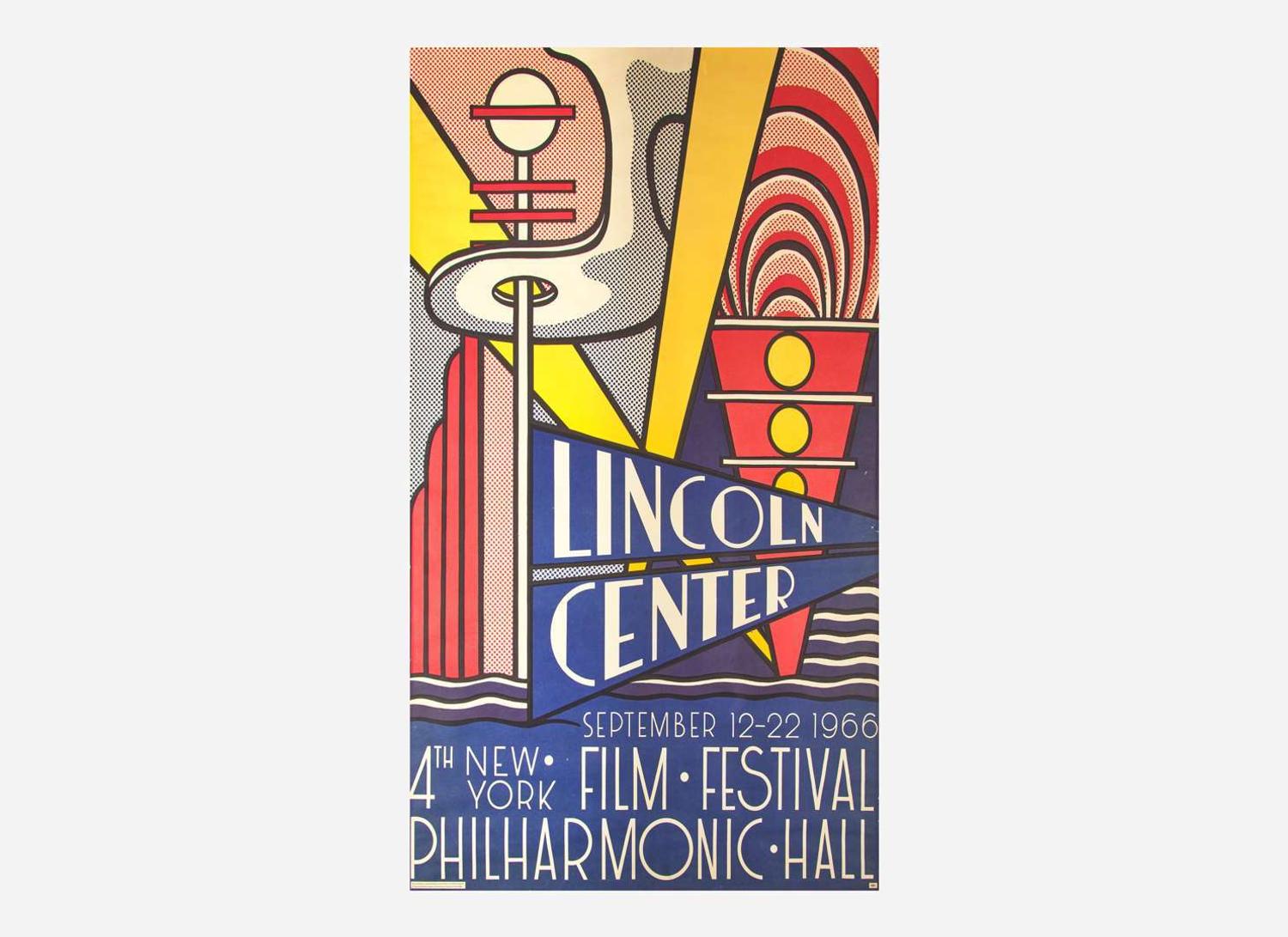[Art] [Lichtenstein, Roy] Lincoln Center Film Festival Poster