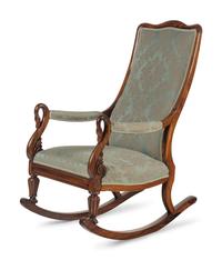 An Empire Style Rosewood Rocking Chair
