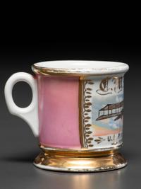 A Porcelain Shaving Mug Commemorating United States Air Service in World War I
