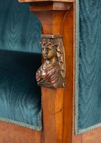 A South German or Austrian Neoclassical Birch Settee
