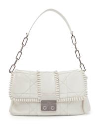 Christian Dior White Ruffle Flap Bag, 2009