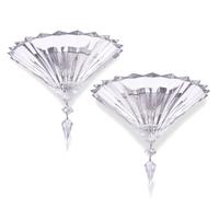 A Pair of Baccarat Mille Nuits Cut Glass Sconces