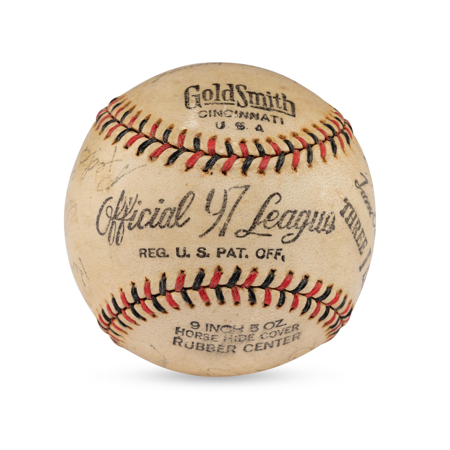 A 1938 Decatur Commodores Team Signed Autograph Baseball
