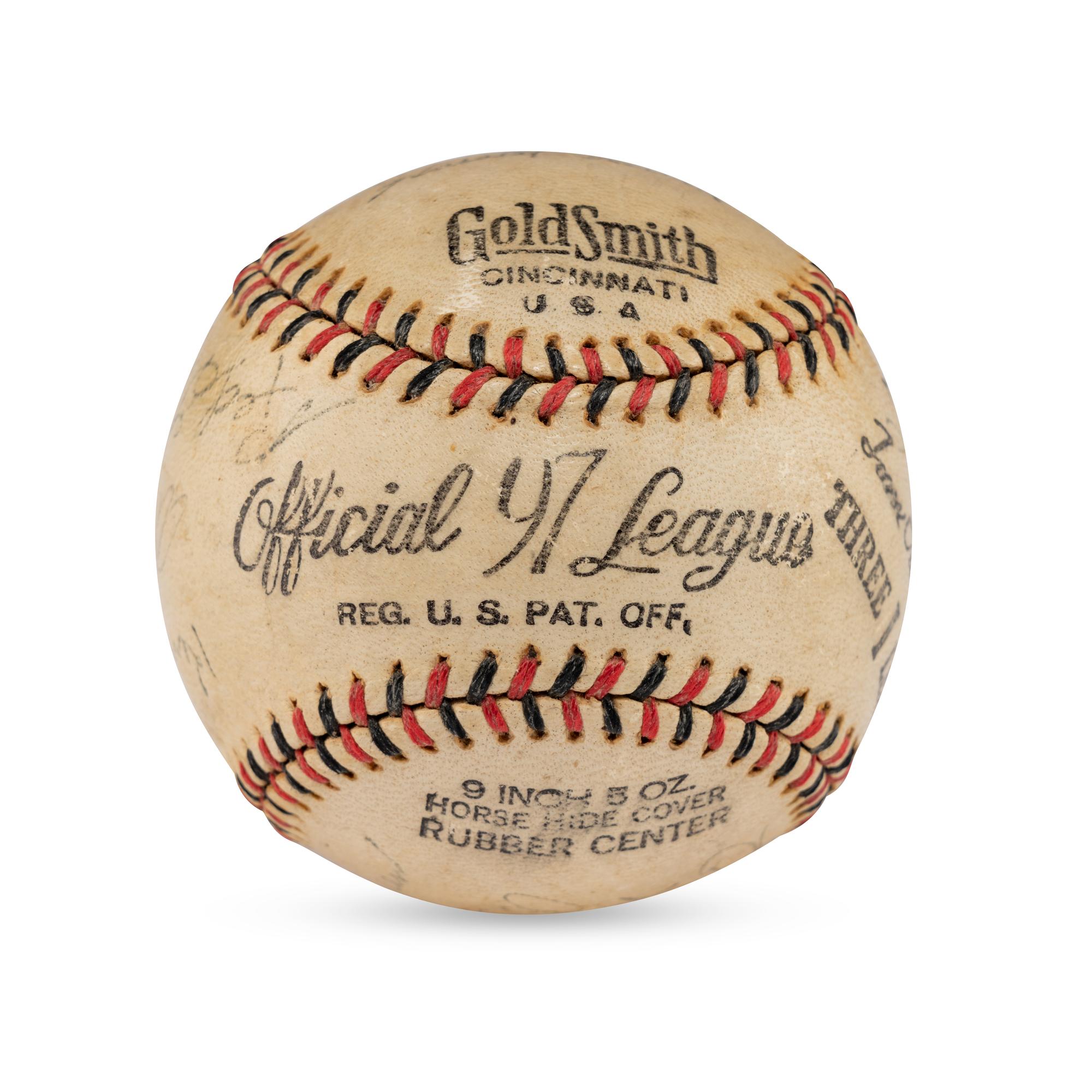 A 1938 Decatur Commodores Team Signed Autograph Baseball