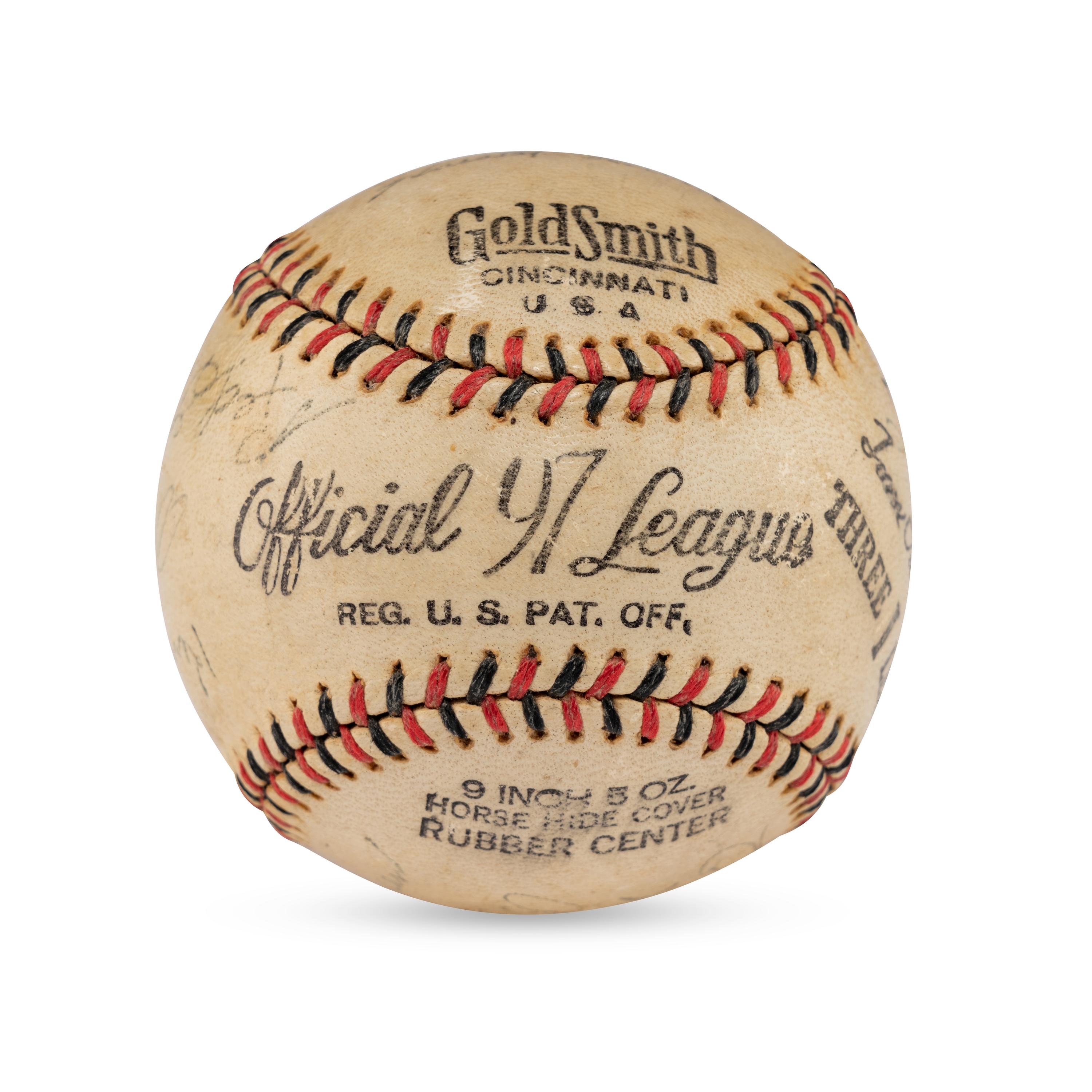 A 1938 Decatur Commodores Team Signed Autograph Baseball