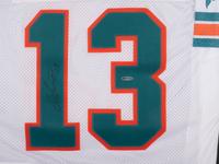 A Dan Marino Signed Autograph Miami Dolphins Wilson Football Jersey (Upper Deck Authenticated),