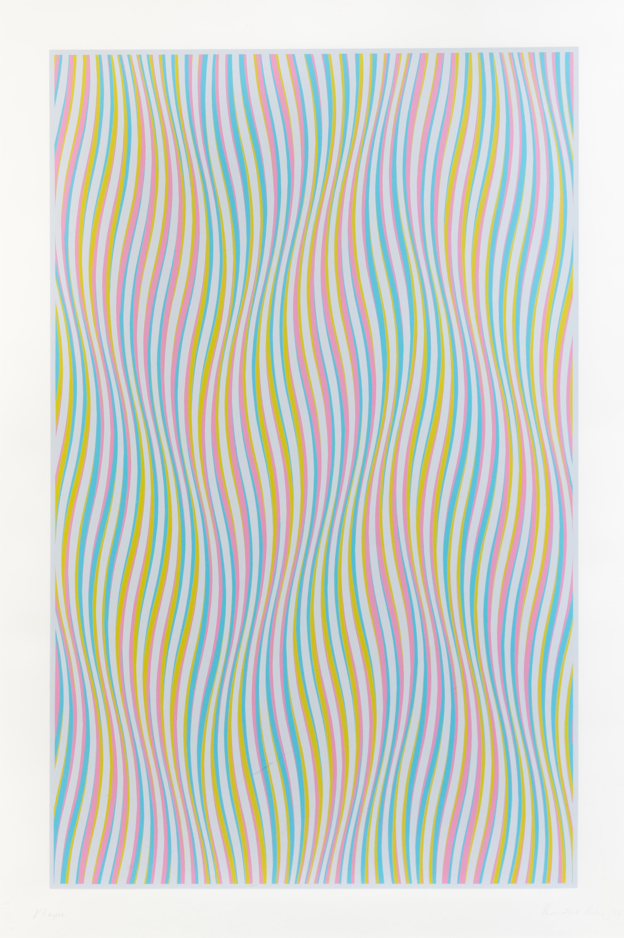 Bridget Riley, (British, b. 1931), Elapse, 1982