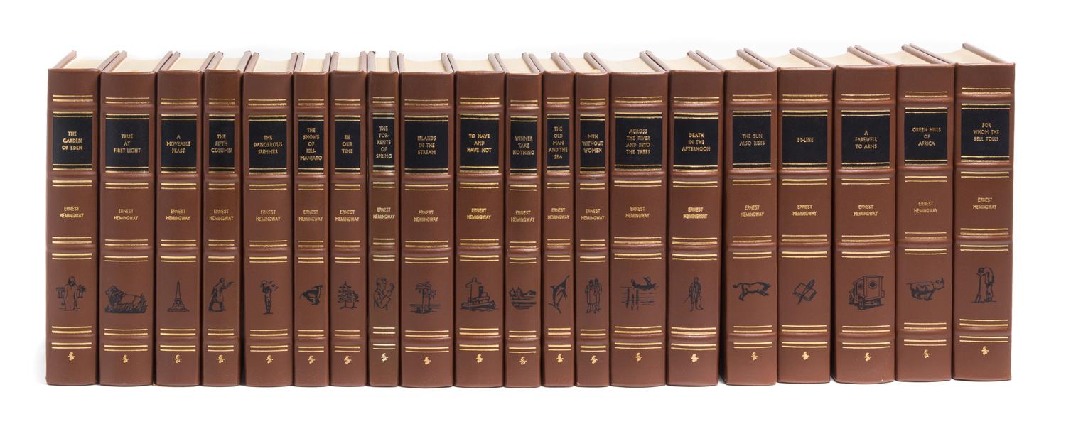 (EASTON PRESS) HEMINGWAY, ERNEST. The Complete Works. Norwalk, CT, [1990]. 20 vols.