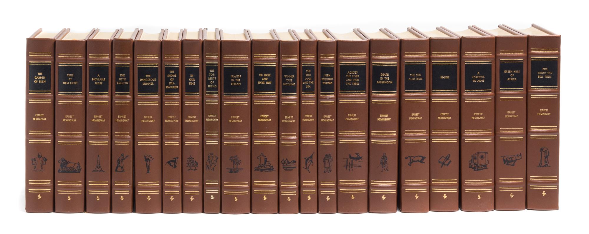 (EASTON PRESS) HEMINGWAY, ERNEST. The Complete Works. Norwalk, CT, [1990]. 20 vols.