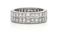 A Platinum and Diamond Eternity Band, 5.60 dwts.