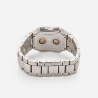A Philip Stein Teslar Dual Time Zone Diamond Bracelet and Bezel Watch Philip Stein