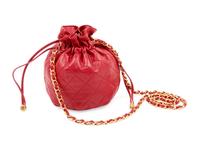 Chanel Quilted Leather Drawstring Bag, 1986-89