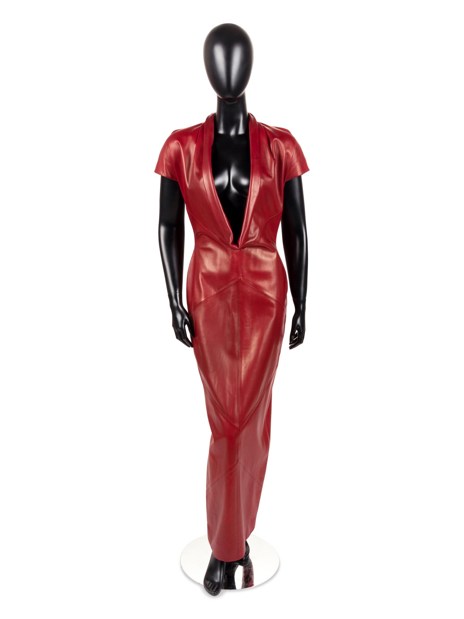Givenchy Couture Leather Dress, 1990s